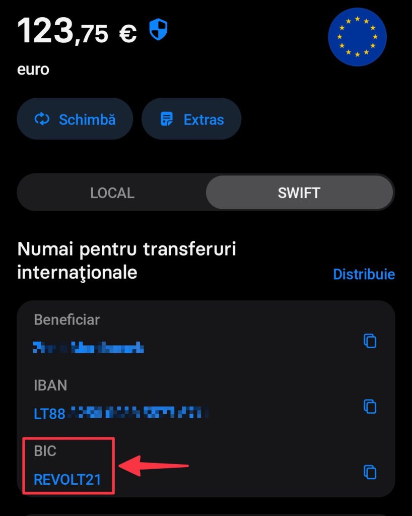 Cod SWIFT și cod BIC Revolut | Revinfo.ro